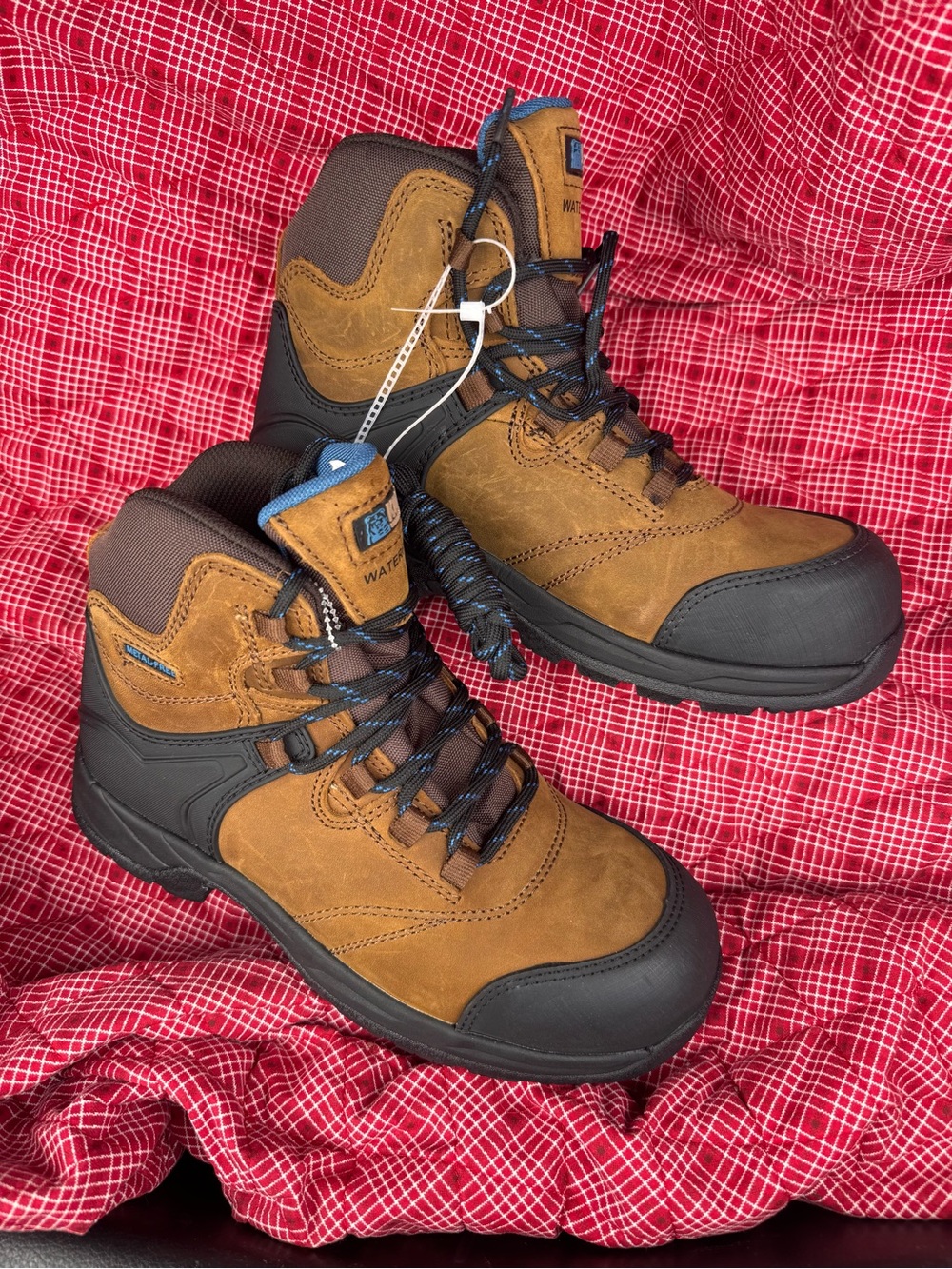 Kodiak Brown and Black Lace-Up Women's Work Boots
